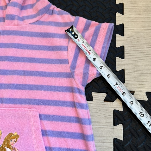 Disney striped princess Swim Cover Up Hooded size kids, medium Terry Cloth Beach - Picture 5 of 7